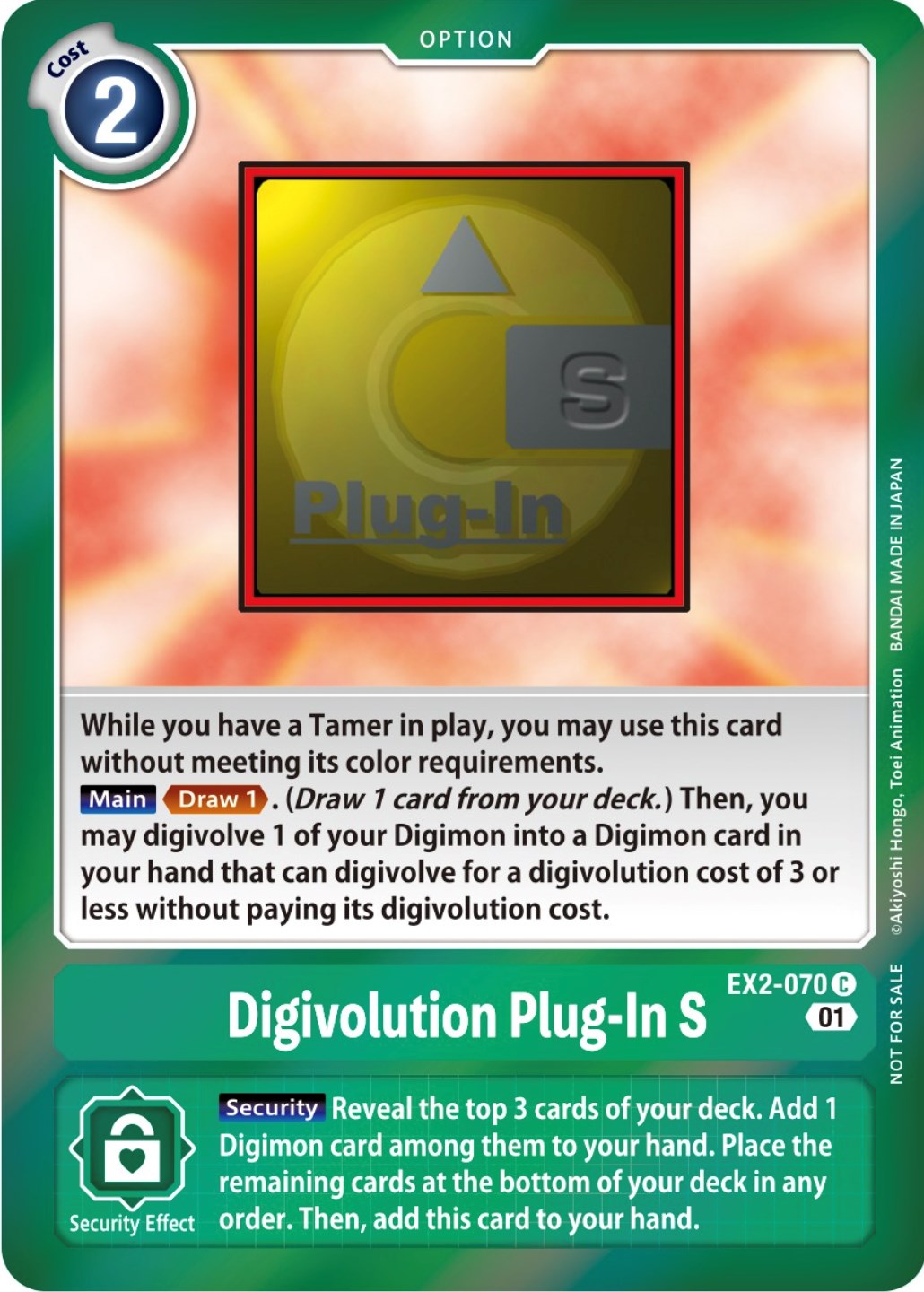 Digivolution Plug-In S [EX2-070] (Event Pack 4) [Digital Hazard Promos] | Clutch Gaming