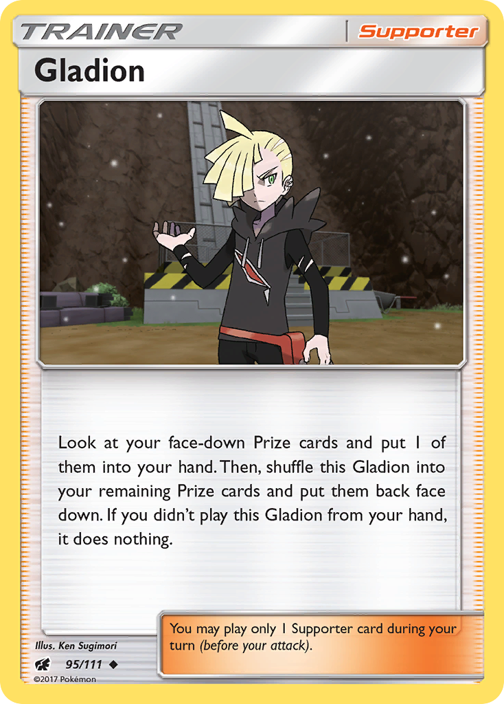 Gladion (95/111) [Sun & Moon: Crimson Invasion] | Clutch Gaming