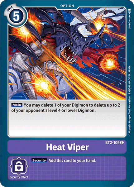 Heat Viper [BT2-109] [Release Special Booster Ver.1.0] | Clutch Gaming