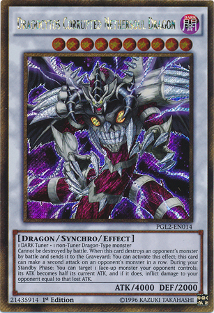 Dragocytos Corrupted Nethersoul Dragon [PGL2-EN014] Gold Secret Rare | Clutch Gaming