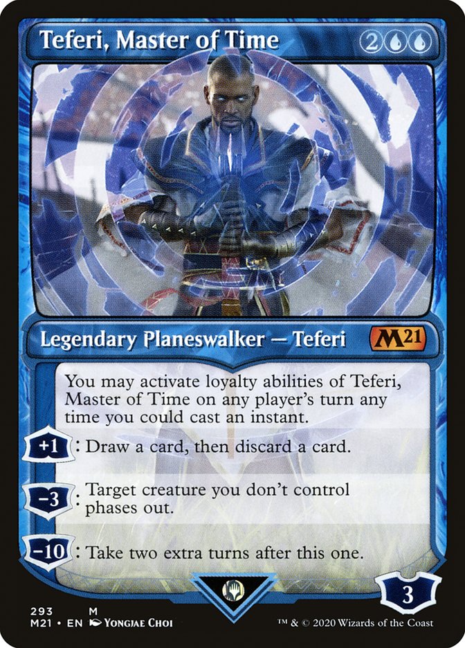 Teferi, Master of Time (Showcase) (293) [Core Set 2021] | Clutch Gaming