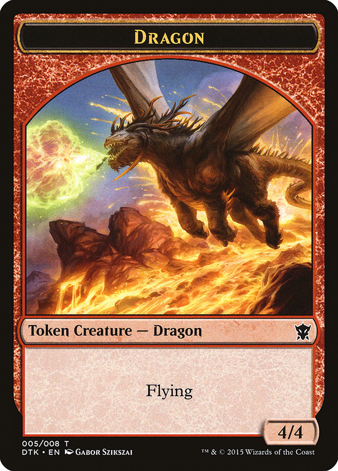 Dragon Token [Dragons of Tarkir Tokens] | Clutch Gaming