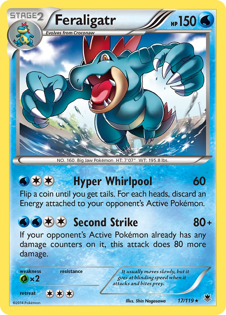 Feraligatr (17/119) (Theme Deck Exclusive) [XY: Phantom Forces] | Clutch Gaming