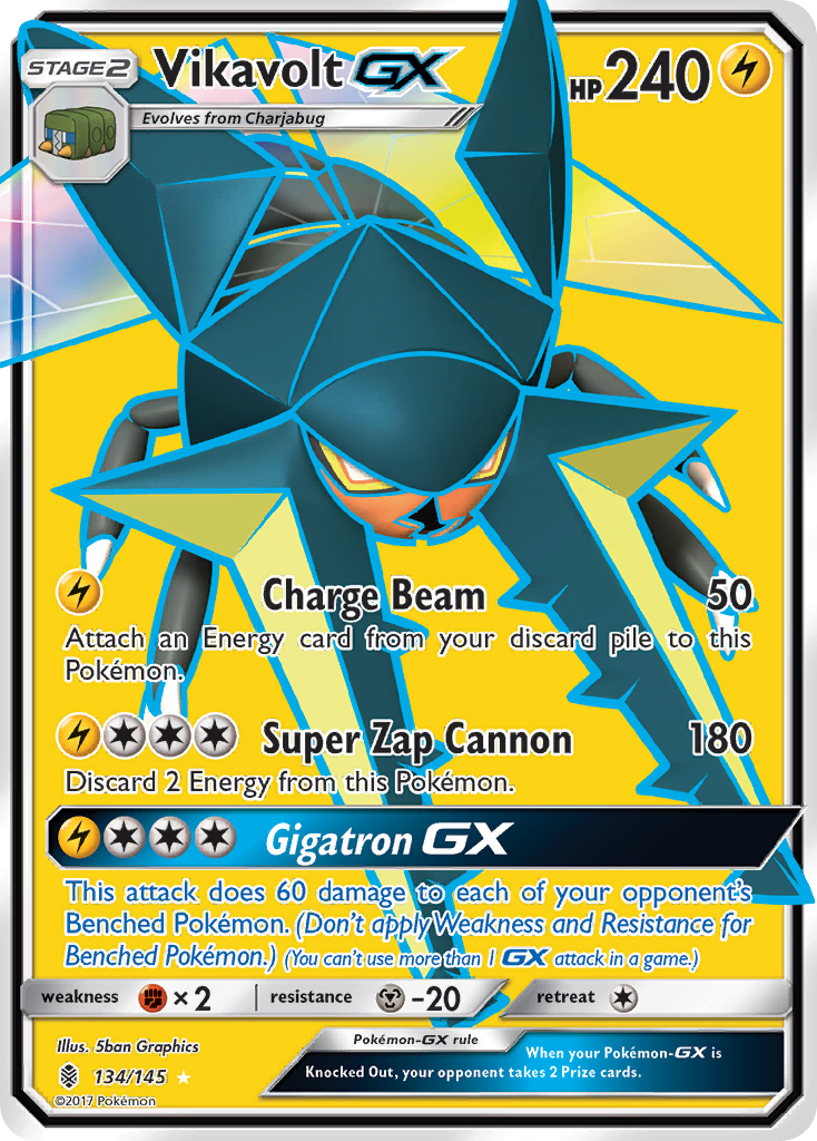 Vikavolt GX (134/145) [Sun & Moon: Guardians Rising] | Clutch Gaming