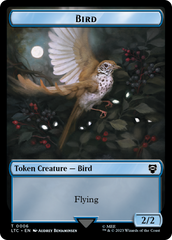 Elf Warrior // Bird Double Sided Token [The Lord of the Rings: Tales of Middle-Earth Commander Tokens] | Clutch Gaming