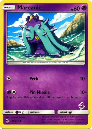 Mareanie (105/214) (Mewtwo Deck) [Battle Academy 2020] | Clutch Gaming