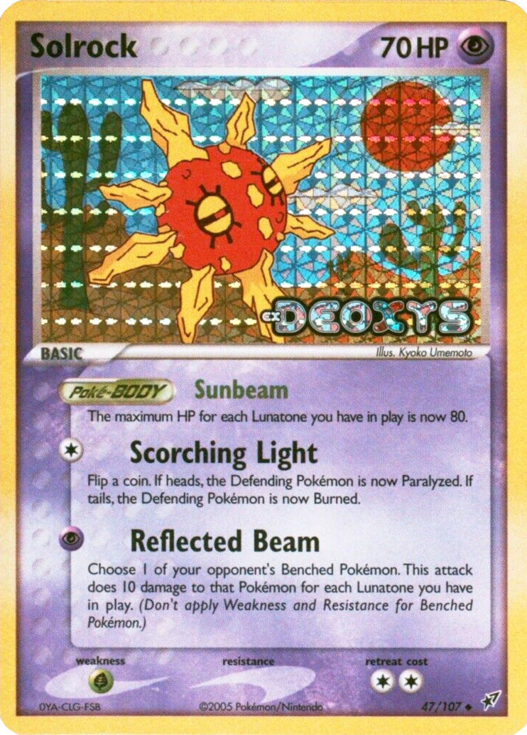 Solrock (47/107) (Stamped) [EX: Deoxys] | Clutch Gaming