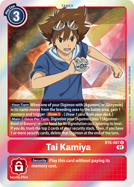 Tai Kamiya [BT6-087] [Double Diamond] | Clutch Gaming