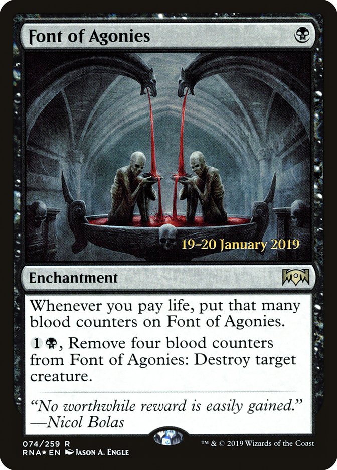 Font of Agonies [Ravnica Allegiance Prerelease Promos] | Clutch Gaming