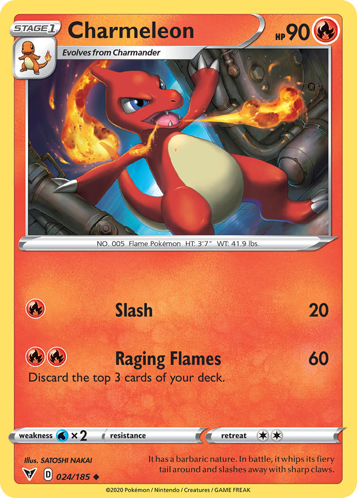 Charmeleon (024/185) [Sword & Shield: Vivid Voltage] | Clutch Gaming