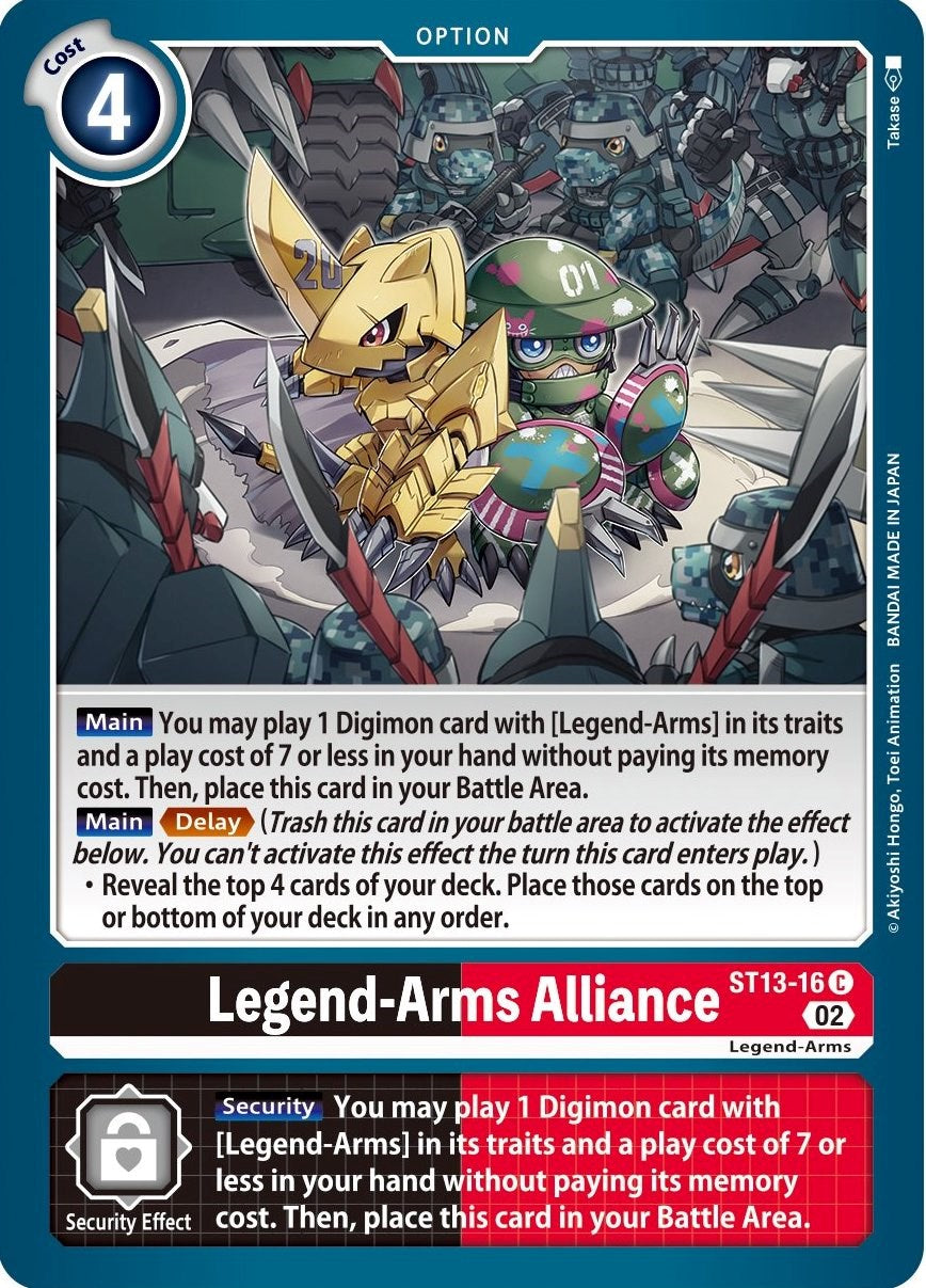 Legend-Arms Alliance [ST13-16] [Starter Deck: Ragnaloardmon] | Clutch Gaming