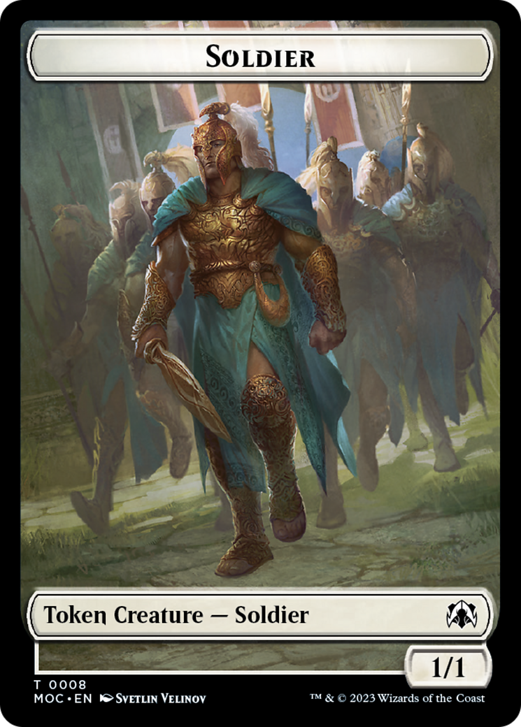 Soldier // Insect Double-Sided Token [March of the Machine Commander Tokens] | Clutch Gaming