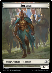 Soldier // Insect Double-Sided Token [March of the Machine Commander Tokens] | Clutch Gaming