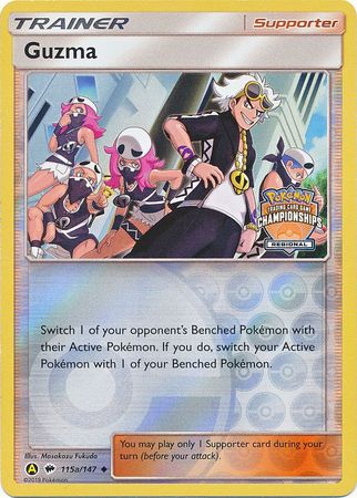 Guzma (115a/147) (Regional Championship Promo) [Sun & Moon: Burning Shadows] | Clutch Gaming