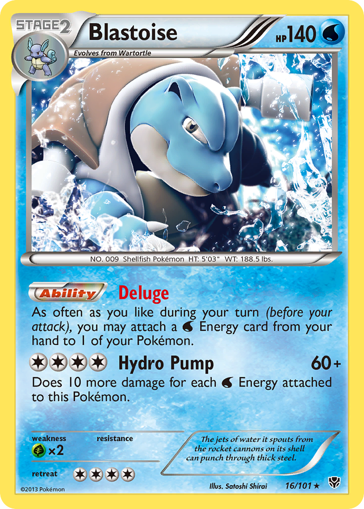 Blastoise (16/101) [Black & White: Plasma Blast] | Clutch Gaming