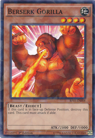 Berserk Gorilla [BP03-EN008] Shatterfoil Rare | Clutch Gaming