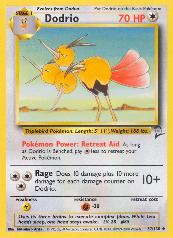 Dodrio (37/130) [Base Set 2] | Clutch Gaming