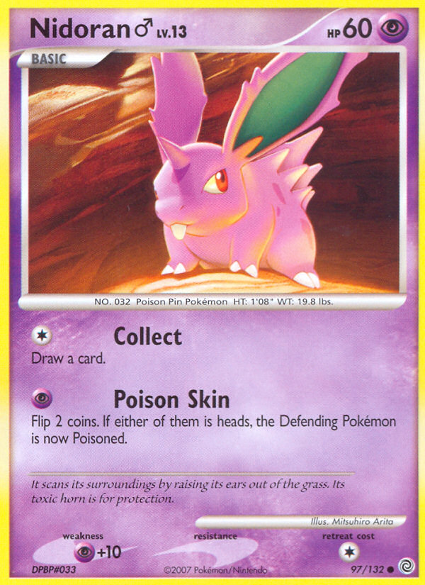 Nidoran (97/132) (Male) [Diamond & Pearl: Secret Wonders] | Clutch Gaming