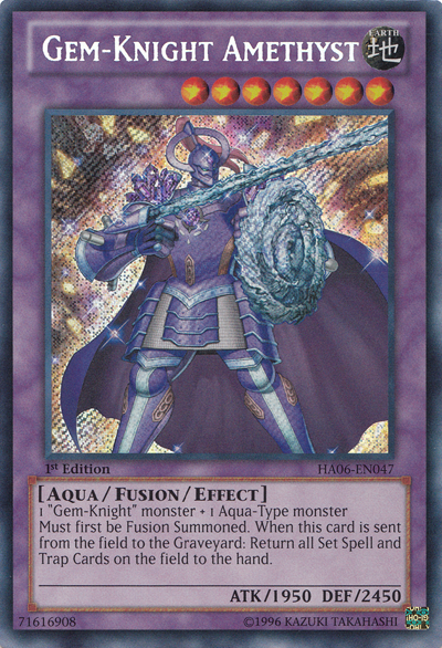 Gem-Knight Amethyst [HA06-EN047] Secret Rare | Clutch Gaming