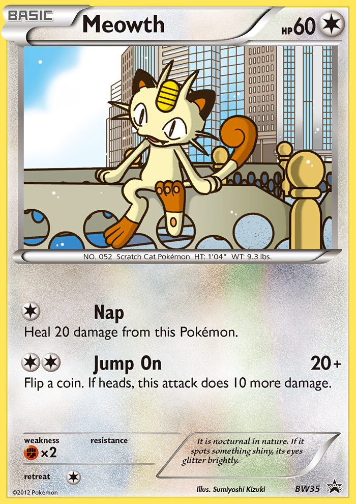 Meowth (BW35) [Black & White: Black Star Promos] | Clutch Gaming