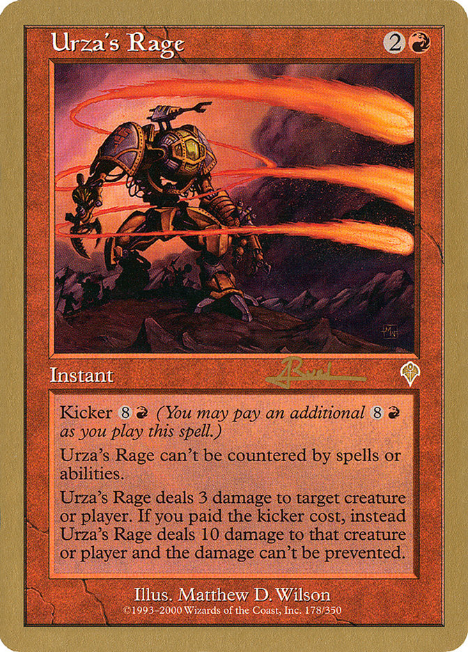 Urza's Rage (Antoine Ruel) [World Championship Decks 2001] | Clutch Gaming