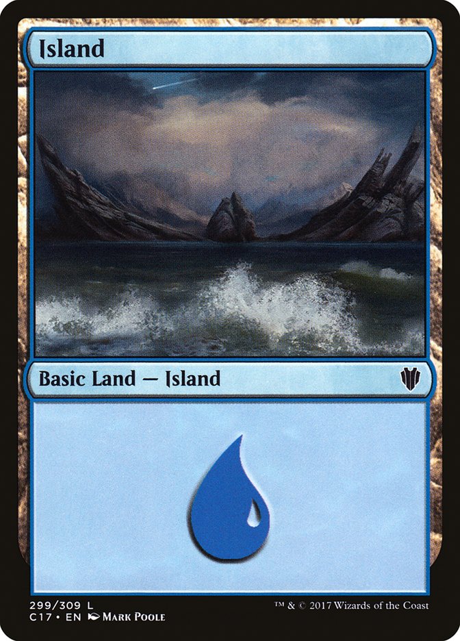 Island (299) [Commander 2017] | Clutch Gaming