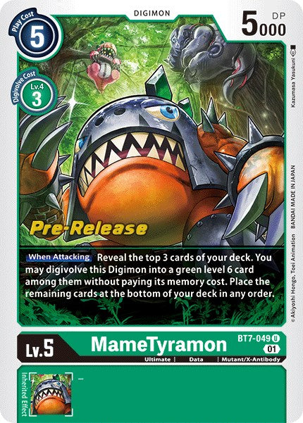 MameTyramon [BT7-049] [Next Adventure Pre-Release Cards] | Clutch Gaming