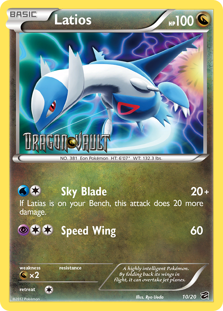 Latios (10/20) (Blister Exclusive) [Black & White: Dragon Vault] | Clutch Gaming