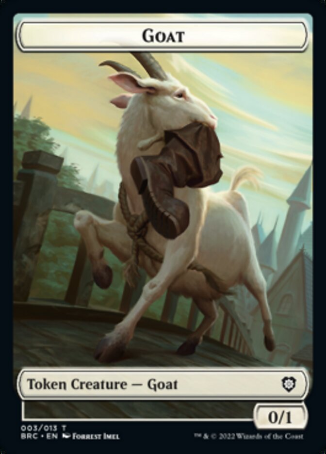 Construct (008) // Goat Double-Sided Token [The Brothers' War Commander Tokens] | Clutch Gaming