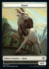 Construct (008) // Goat Double-Sided Token [The Brothers' War Commander Tokens] | Clutch Gaming