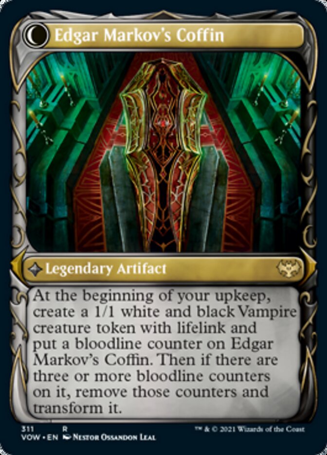 Edgar, Charmed Groom // Edgar Markov's Coffin (Showcase Fang Frame) [Innistrad: Crimson Vow] | Clutch Gaming