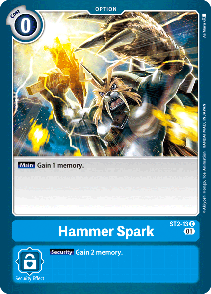 Hammer Spark [ST2-13] (Alternative Art) [Starter Deck: Ulforce Veedramon] | Clutch Gaming