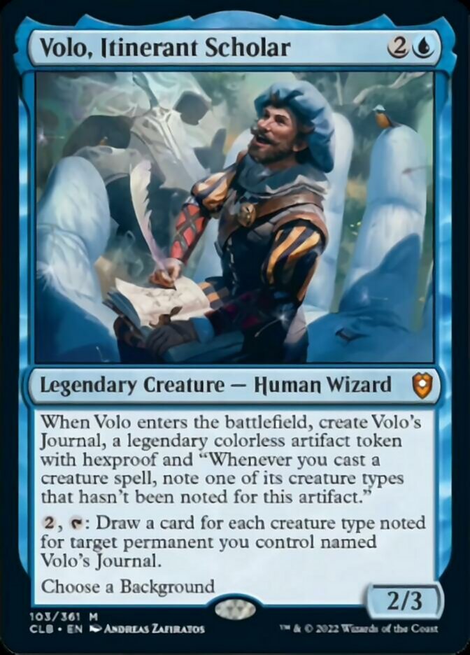 Volo, Itinerant Scholar [Commander Legends: Battle for Baldur's Gate] | Clutch Gaming