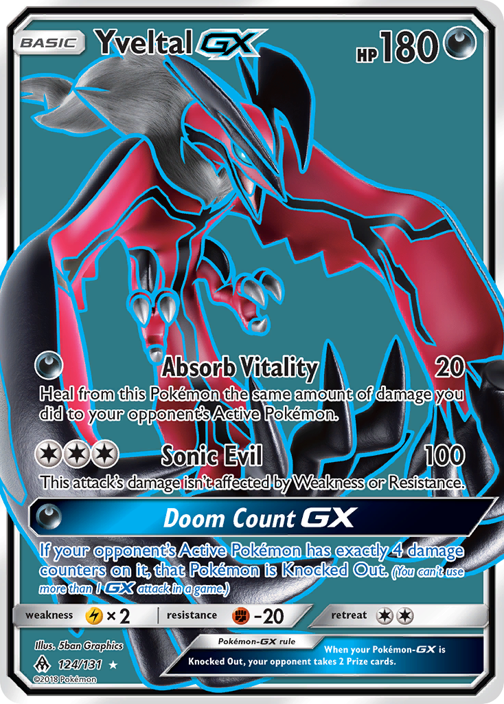 Yveltal GX (124/131) [Sun & Moon: Forbidden Light] | Clutch Gaming