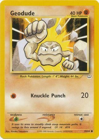 Geodude (44/64) [Neo Revelation Unlimited] | Clutch Gaming