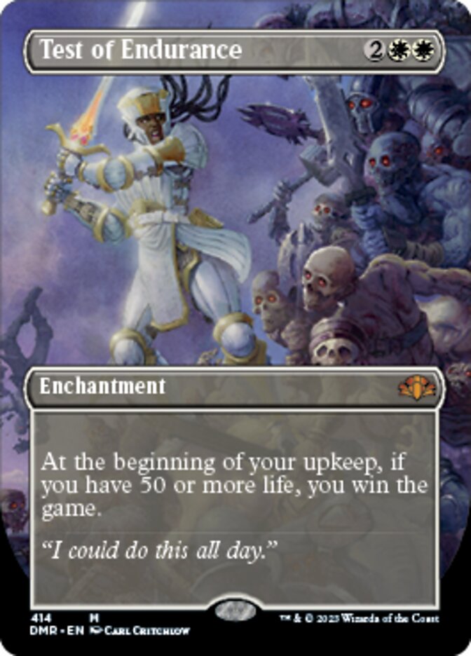 Test of Endurance (Borderless Alternate Art) [Dominaria Remastered] | Clutch Gaming