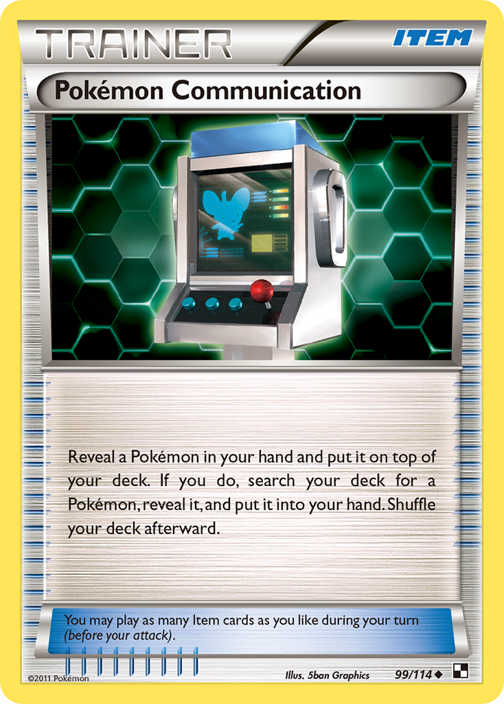 Pokemon Communication (99/114) [Black & White: Base Set] | Clutch Gaming