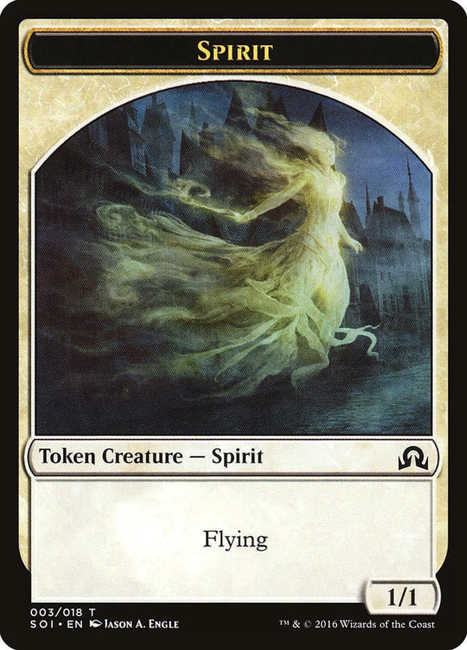 Spirit Token [Shadows over Innistrad Tokens] | Clutch Gaming