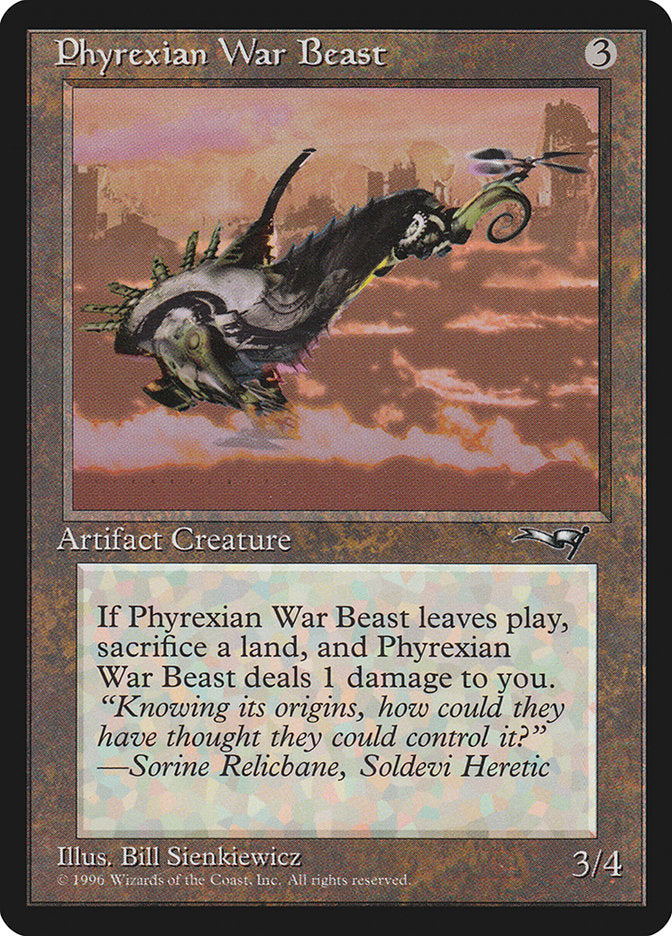 Phyrexian War Beast (Signature on Left) [Alliances] | Clutch Gaming