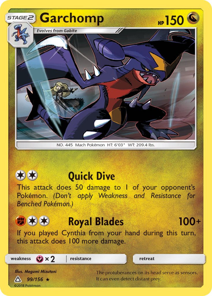 Garchomp (99/156) (Cracked Ice Holo) (Theme Deck Exclusive) [Sun & Moon: Ultra Prism] | Clutch Gaming