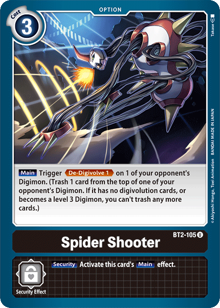 Spider Shooter [BT2-105] [Release Special Booster Ver.1.0] | Clutch Gaming