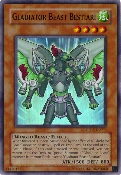 Gladiator Beast Bestiari [CP07-EN004] Super Rare | Clutch Gaming