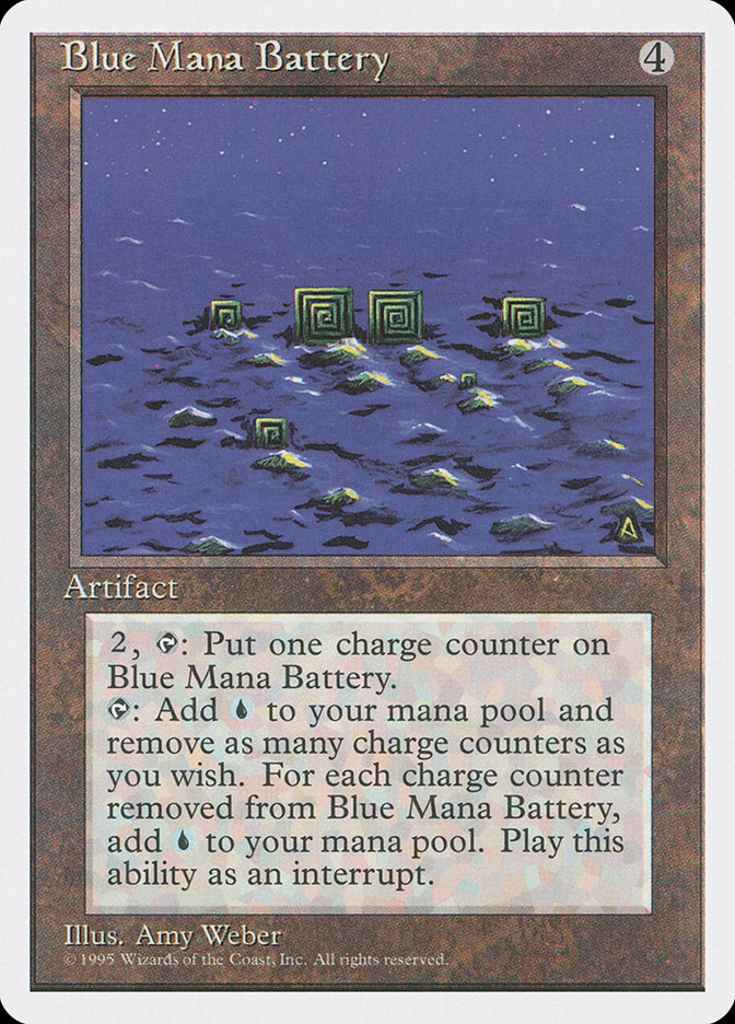 Blue Mana Battery [Fourth Edition] | Clutch Gaming