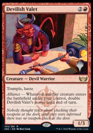 Devilish Valet (Promo Pack) [Streets of New Capenna Promos] | Clutch Gaming