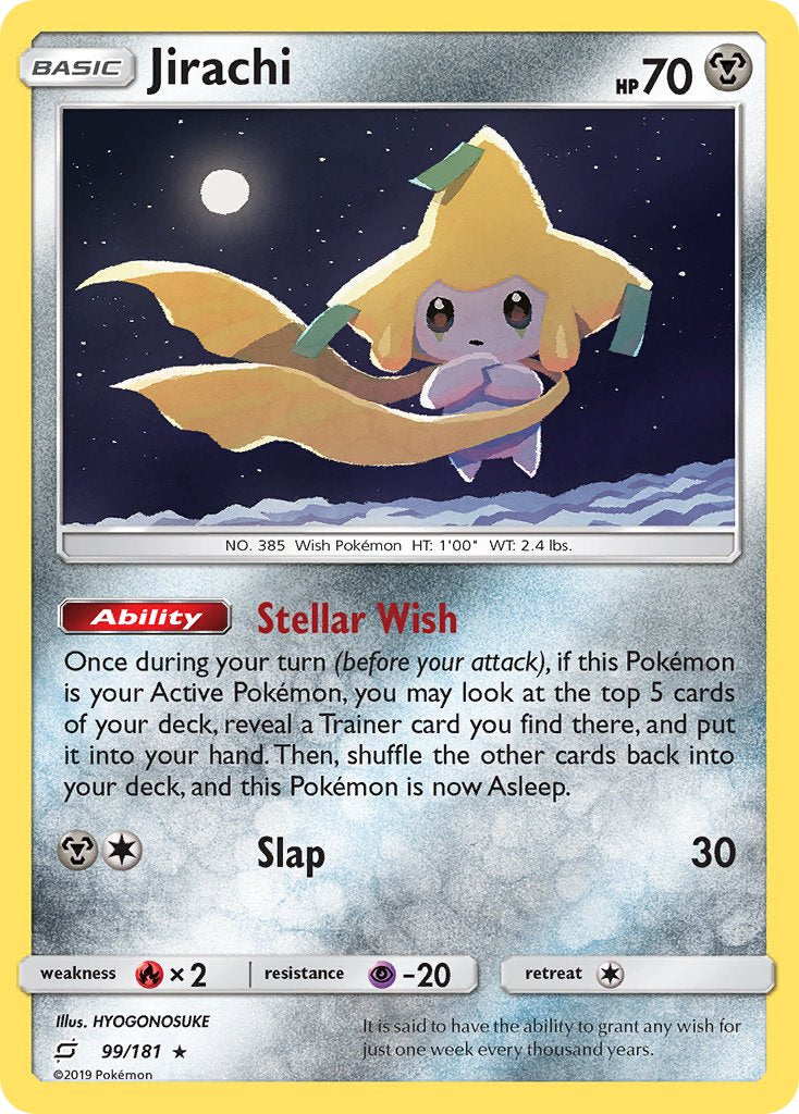 Jirachi (99/181) (Theme Deck Exclusive) [Sun & Moon: Team Up] | Clutch Gaming