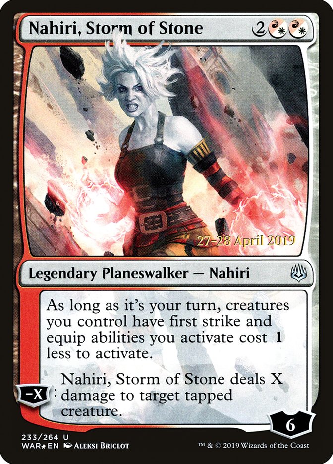 Nahiri, Storm of Stone [War of the Spark Prerelease Promos] | Clutch Gaming