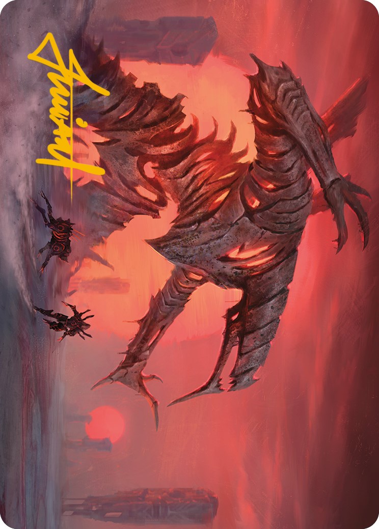 Red Sun's Zenith Art Card (Gold-Stamped Signature) [Phyrexia: All Will Be One Art Series] | Clutch Gaming