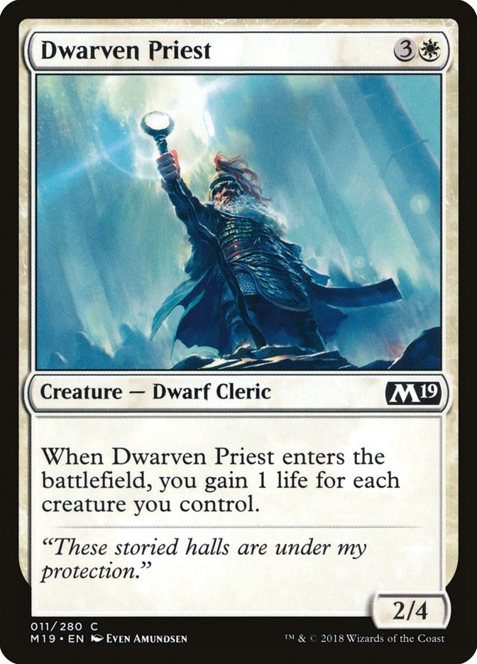 Dwarven Priest [Core Set 2019] | Clutch Gaming