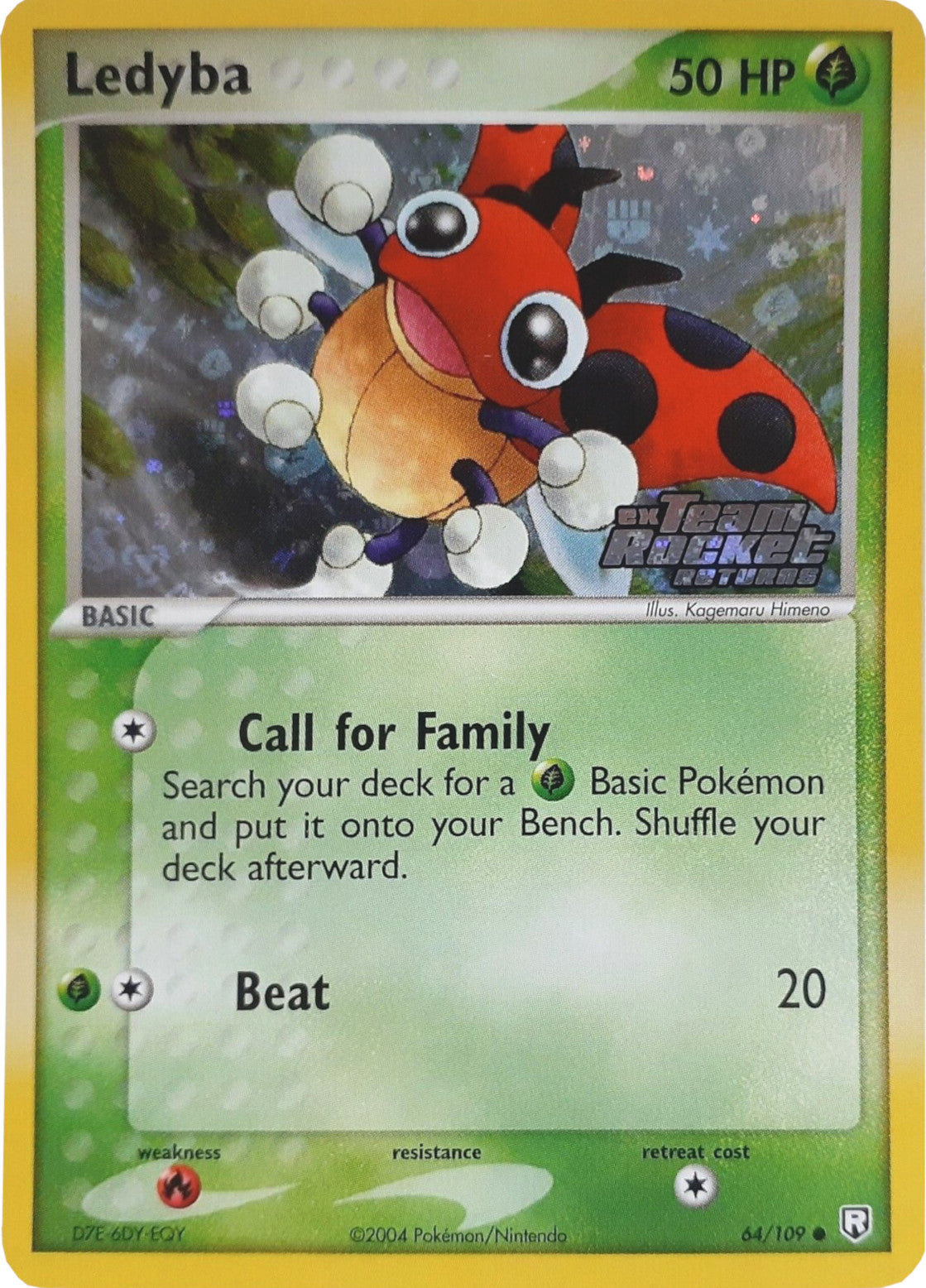 Ledyba (64/109) (Stamped) [EX: Team Rocket Returns] | Clutch Gaming