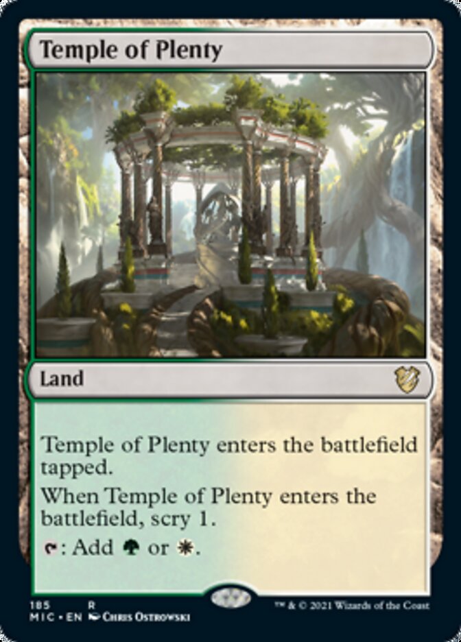 Temple of Plenty [Innistrad: Midnight Hunt Commander] | Clutch Gaming